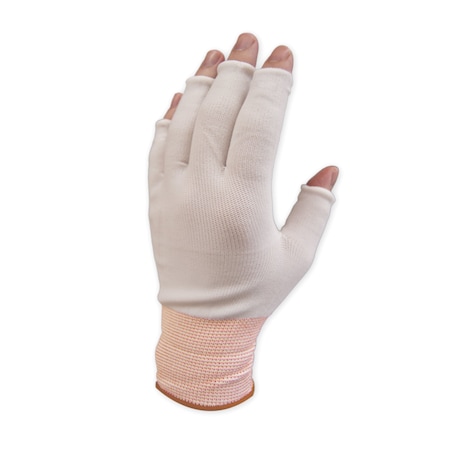Pure Touch Pure Touch Half Finger Nylon Glove Liner Size M, 300pair/PK, Moisture Wicking & Barrier Protection GLHF-M
